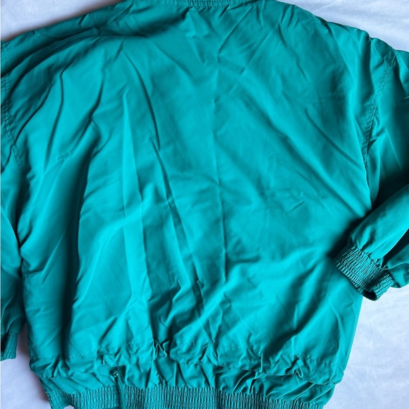 L Casual Isle Track Suit Nylon Aztec Motif Purple Teal Large Lined Vintage Retro - Picture 8 of 15